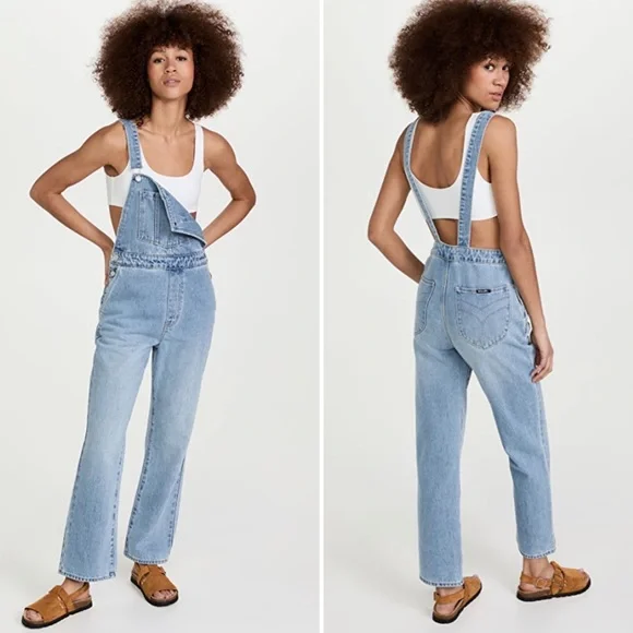 Rollas Light Blue Denim Overalls - Picture 6 of 15